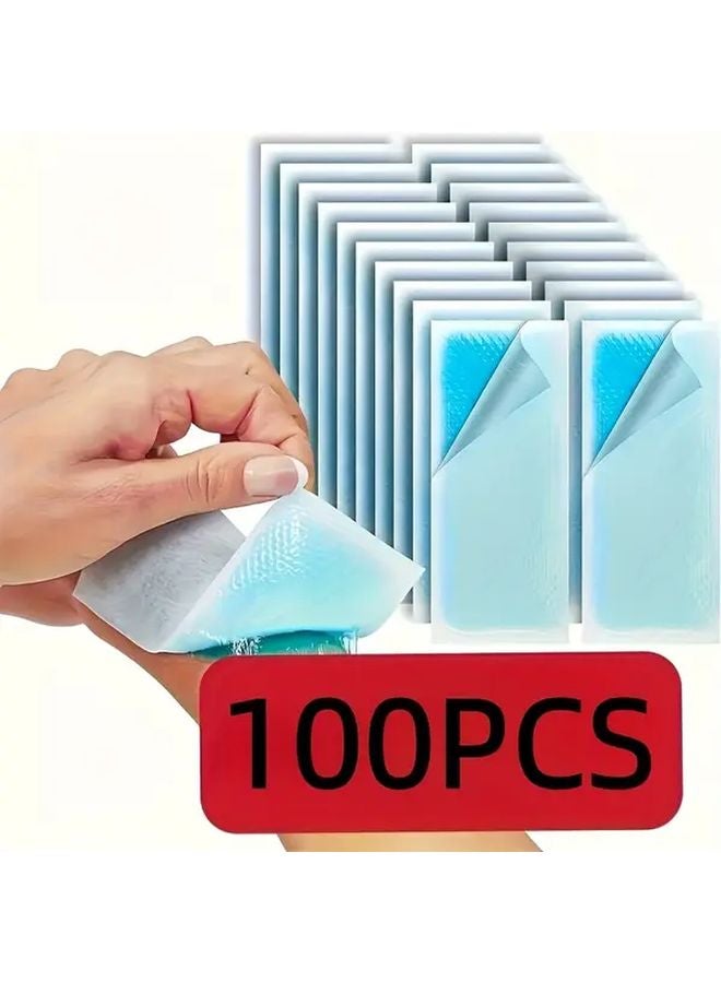 100 Pieces Gel Cold Compress Packs Disposable Self Adhesive Ice Packs Portable Cooling Pouches - Image 4